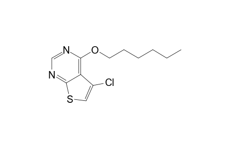 Thieno[2,3-d]pyrimidine, 5-chloro-4-(hexyloxy)-