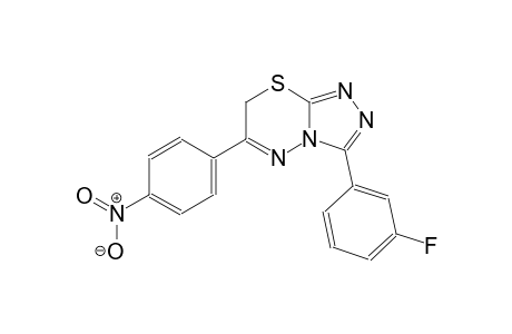 3-(3-fluorophenyl)-6-(4-nitrophenyl)-7H-[1,2,4]triazolo[3,4-b][1,3,4]thiadiazine