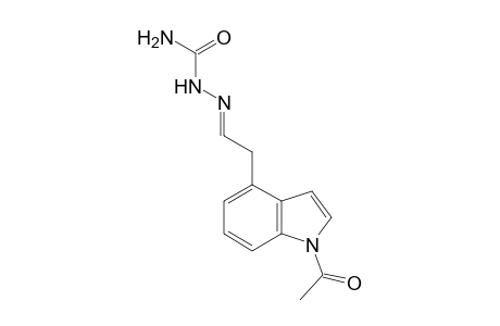 Acetaldehyde, [(1-acetyl)-4-indolyl]-, semicarbazone