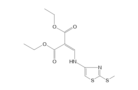 {{2-(methylthio)-4-thiazolyl]amino}methylene}malonic acid, diethyl ester