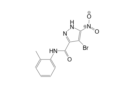 4-bromo-N-(2-methylphenyl)-5-nitro-1H-pyrazole-3-carboxamide