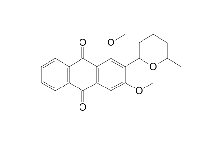 1,3-dimethoxy-2-(6-methyltetrahydro-2H-pyran-2-yl)anthraquinone
