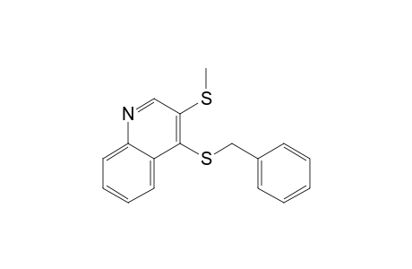 3-(methylthio)-4-(phenylmethylthio)quinoline