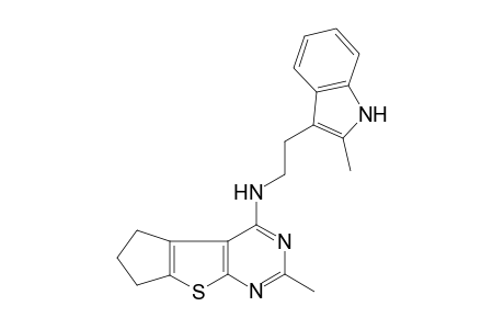 2-Methyl-N-[2-(2-methyl-1H-indol-3-yl)ethyl]-6,7-dihydro-5H-cyclopenta[4,5]thieno[2,3-d]pyrimidin-4-amine