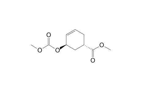 (1S,5R)-5-carbomethoxyoxycyclohex-3-ene-1-carboxylic acid methyl ester