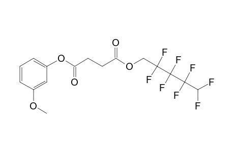 Succinic acid, 2,2,3,3,4,4,5,5-octafluoropentyl 3-methoxyphenyl ester