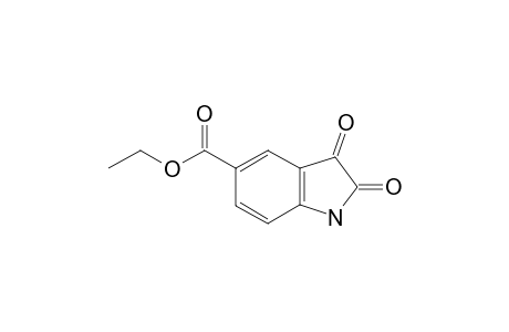 2,3-dioxo-5-indolinecarboxylic acid, ethyl ester