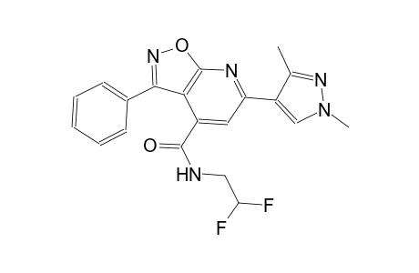 isoxazolo[5,4-b]pyridine-4-carboxamide, N-(2,2-difluoroethyl)-6-(1,3-dimethyl-1H-pyrazol-4-yl)-3-phenyl-