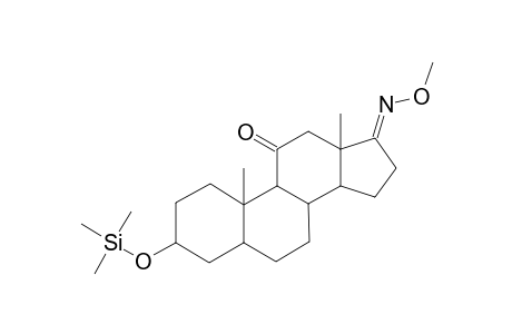 Androstane-11,17-dione, 3-[(trimethylsilyl)oxy]-, 17-(O-methyloxime), (3.alpha.,5.beta.)-