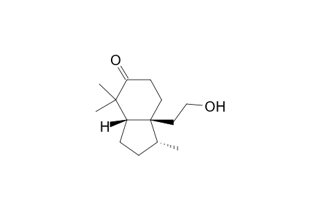 5H-Inden-5-one, octahydro-7a-(2-hydroxyethyl)-1,4,4-trimethyl-, [1R-(1.alpha.,3a.beta.,7a.beta.)]-