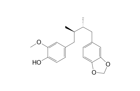 (2R,3R)-Dimethyl-1-(4-hydroxy-3-methoxyphenyl)-4-(3,4-methylenedioxyphenyl)-butan