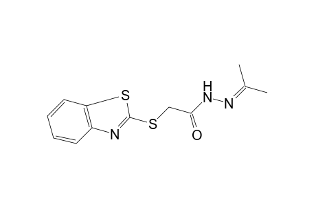 [(2-benzothiazolyl)thio]acetic acid, isopropylidenehydrazide