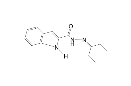 indole-2-carboxylic acid, (1-ethylpropylidene)hydrazide