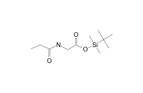 N-Propionylglycine, tbdms derivative