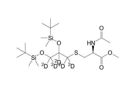 N-Acetyl-S-{1',1',2',3',3'-pentadeuterio-2',3'-bis[(t-butyldimethylsilyl)oxy]propyl}-cysteine Methyl Ester