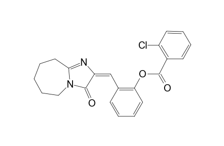 2-[(E)-(3-oxo-6,7,8,9-tetrahydro-3H-imidazo[1,2-a]azepin-2(5H)-ylidene)methyl]phenyl 2-chlorobenzoate