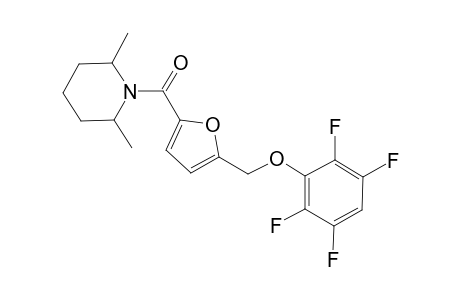 2,6-Dimethyl-1-{5-[(2,3,5,6-tetrafluorophenoxy)methyl]-2-furoyl}piperidine