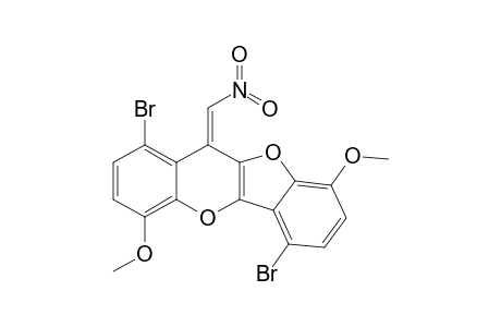 (Z)-1,6-DIBrOMO-4,9-DIMETHOXY-11-NITROMETHYLENE-11-(1H)-BENZOFURO-[3,2-B]-[1]-BENZOPYRAN