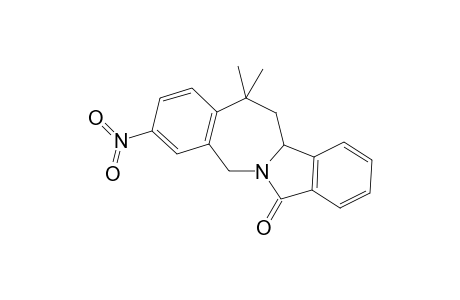 3-Nitro-13,13-dimethyl-7-oxo-5,11b,12,13-tetrahydro-7H-isoindolo[2,1-b]-[2]-benzazpine