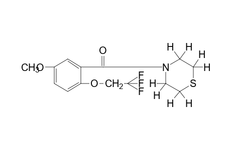 4-[5-methoxy-2-(2,2,2-trifluoroethoxy)benzoyl]thiomorpholine