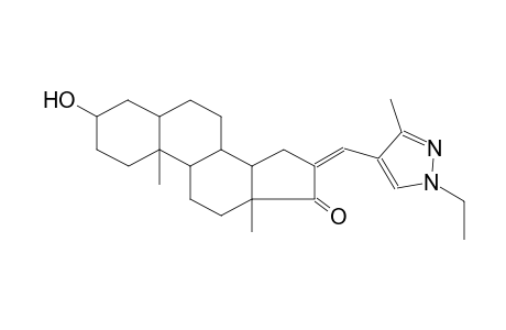 16-[(1-ethyl-3-methyl-1H-pyrazol-4-yl)methylene]-3-hydroxyandrostan-17-one