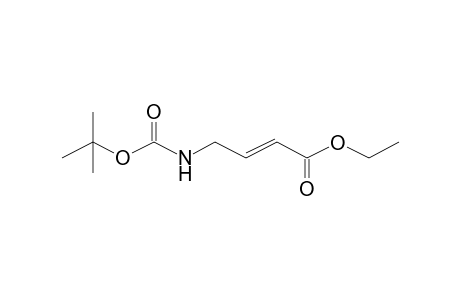 2-Butenoic acid, 4-[(t-butoxycarbonyl)amino]-, ethyl ester