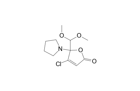 5-(Dimethoxymethyl)-4-chloro-5-(1'-pyrrolidinyl)-2(5H)-furanone