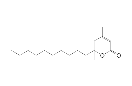 6-Decyl-4,6-dimethyl-5,6-dihydropyran-2-one