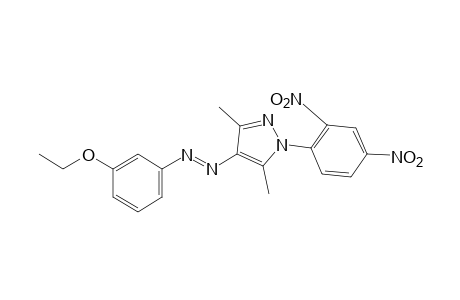 3,5-Dimethyl-1-(2,4-dinitrophenyl)-4-(m-ethoxyphenyl)azo]pyrazole