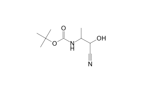 tert-Butyl 2-cyano-2-hydroxy-1-methylethylcarbamate