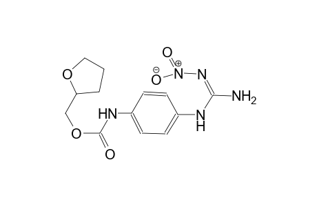 tetrahydro-2-furanylmethyl 4-{[(Z)-amino(2,2-dioxido-2lambda~1~-diazanylidene)methyl]amino}phenylcarbamate