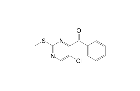 4-BENZOYL-5-CHLORO-2-METHYLTHIOPYRIMIDINE