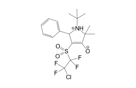 1-Tert-butyl-4-(2-chloro-1,1,2,2-tetrafluoroethylsulfonyl)-2,2-dimethyl-5-phenyl-2,5-dihydro-1H-pyrrolium-3-olate