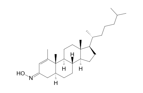 (E)-1-Methyl-5.alpha.-cholesta-1-en-3-one oxime