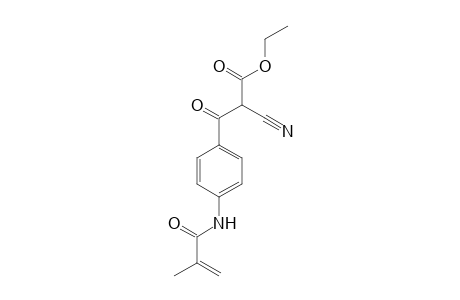 Ethyl 2-cyano-3-(4-isopropenylcarboxamidophenyl)-2-oxopropionate