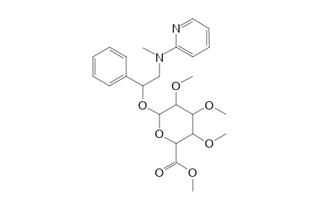 Methyl 2-[methyl(2-pyridinyl)amino]-1-phenylethyl 2,3,4-tri-O-methylhexopyranosiduronate