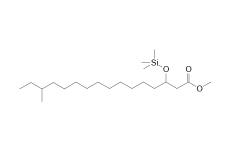 anteiso-isomer of C17 .beta.-hydroxyfatty acid, methyl ester, TMS Ether