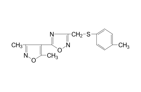 5-(3,5-dimethyl-4-isoxazolyl)-3-[(p-tolylthio)methyl]-1,2,4-oxadiazole