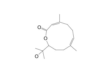 4,8-Dimethyl-11-(1'-methyl-1'-hydroxyethyl)-2-oxo-1-oxacycloundeca-3,7-diene