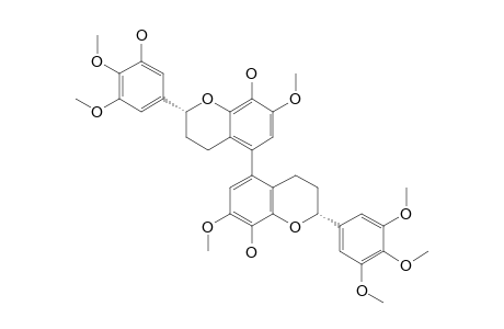 (M),(2S),(2''S)-8,8''-5'-TRIHYDROXY-7,7''-3',3'''-4',4'''-5'''-HEPTAMETHOXY-5,5''-BIFLAVAN