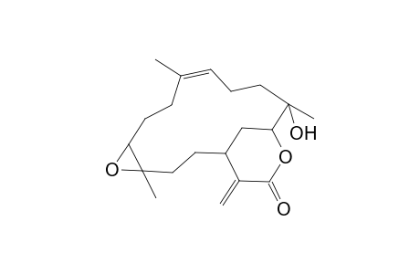 5,15-Dioxatricyclo(12.3.1.0(sup 4,6))octadec-9-en-16-one, 13-hydroxy-4,9,13-trimethyl-17-methylene-, (1R-(1R*,4S*,6S*,9E,13S*,14R*))-