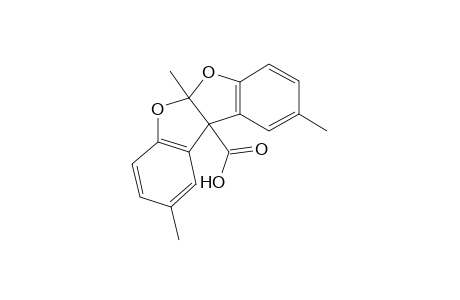 5a,10b-dihydro-2,5a,9-trinethylbenzofuro[2,3-b]benzofuran-10b-carboxylic acid
