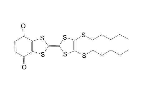 2-(4,5-Bis-pentylsulfanyl-[1,3]dithiol-2-ylidene)-benzo[1,3]dithiole-4,7-dione