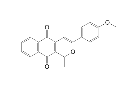 3-(4-methoxyphenyl)-1-methyl-1H-benzo[g]isochromene-5,10-quinone