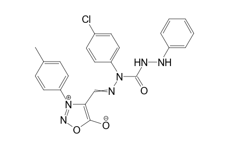 3-(4-Methylphenyl)sydnon-4-ylaldehyde 2-(4-chlorophenyl)-5-phenylcarbazone