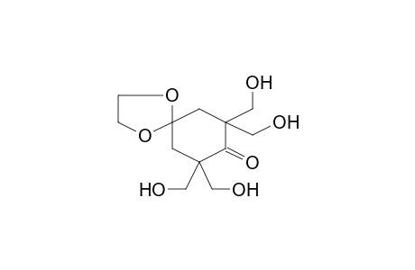 7,7,9,9-Tetrakis-hydroxymethyl-1,4-dioxa-spiro[4.5]decan-8-one