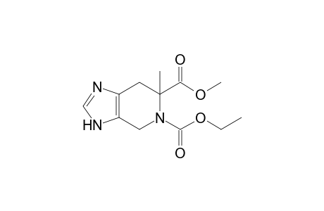 METHYL-(+/-)-5-ETHYLOXYCARBONYL-6-METHYL-4,5,6,7-TETRAHYDRO-3H-IMIDAZO-[4,5-C]-PYRIDIN-CARBOXYLATE