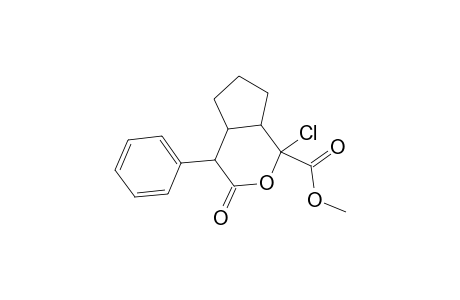 Methyl 1-chloro-3-oxo-4-phenyloctahydrocyclopenta[c]pyran-1-carboxylate