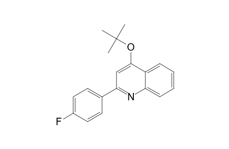 2-(4-fluorophenyl)-4-[(2-methylpropan-2-yl)oxy]quinoline