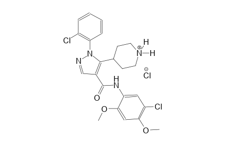 piperidinium, 4-[4-[[(5-chloro-2,4-dimethoxyphenyl)amino]carbonyl]-1-(2-chlorophenyl)-1H-pyrazol-5-yl]-, chloride